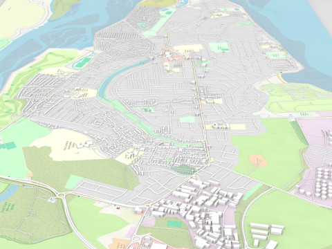 Canvey Island Ireland 3D Model