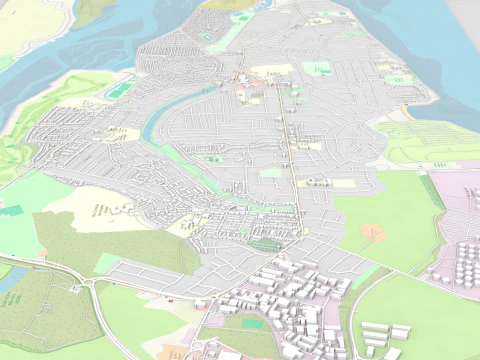 Canvey Island Ireland 3D Model