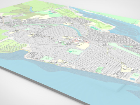 Canvey Island Ireland 3D Model