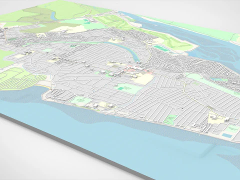 Canvey Island Ireland 3D Model