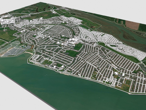 Canvey Island Ireland 3D Model