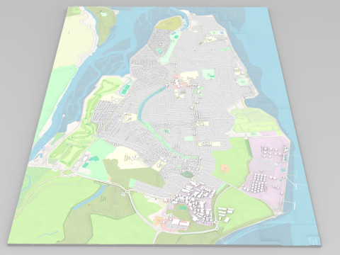 Canvey Island Ireland 3D Model