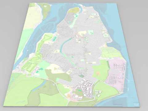 Canvey Island Ireland 3D Model