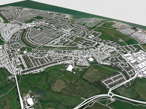 Canvey Island Ireland 3D Model
