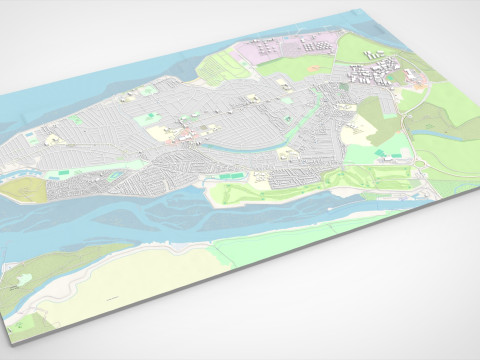 Canvey Island Ireland 3D Model