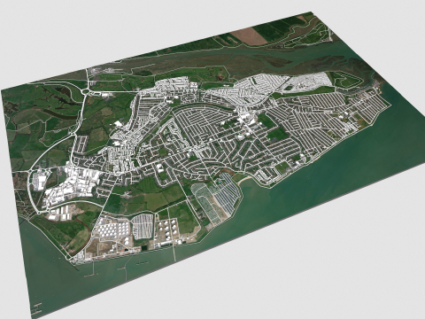 Canvey Island Ireland 3D Model