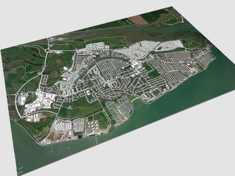 Canvey Island Ireland 3D Model