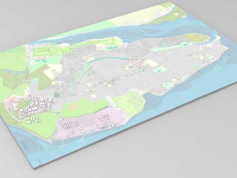 Canvey Island Ireland 3D Model