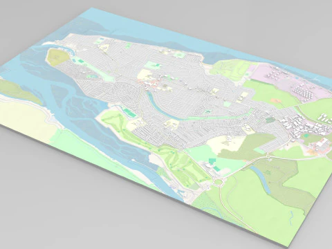 Canvey Island Ireland 3D Model