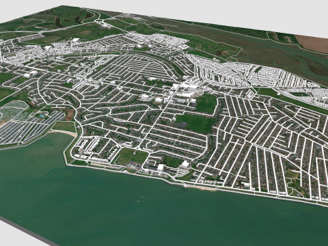 Canvey Island Ireland 3D Model