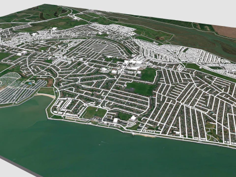 Canvey Island Ireland 3D Model