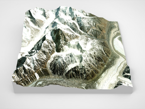 Mountain landscape Crown Peak China 3D Model