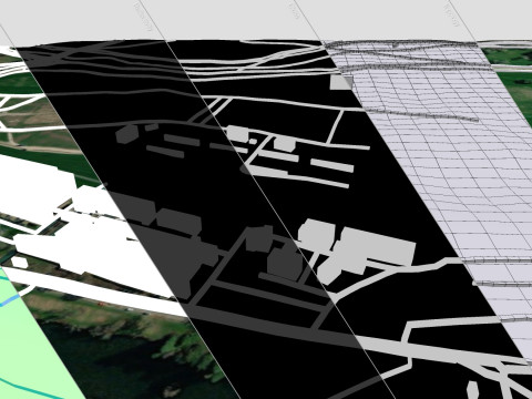 Longchamp hippodrome Paris France Modelo 3D