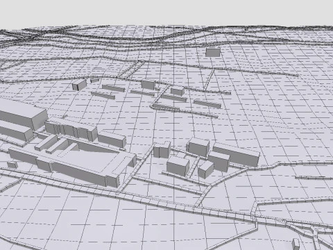 Longchamp hippodrome Paris France 3D Model