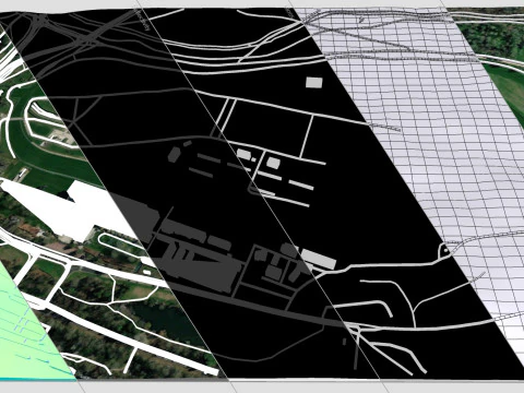 Longchamp hippodrome Paris France 3D Model