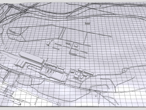 Longchamp hippodrome Paris France Modelo 3D