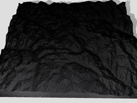 Mountain landscape Khakaborazi National Park Modelo 3D
