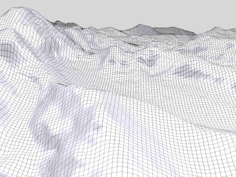 Mountain landscape Naqu Glacier Nepal 3D Model