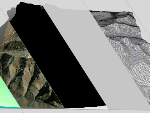 Mountain landscape Naqu Glacier Nepal 3D Model
