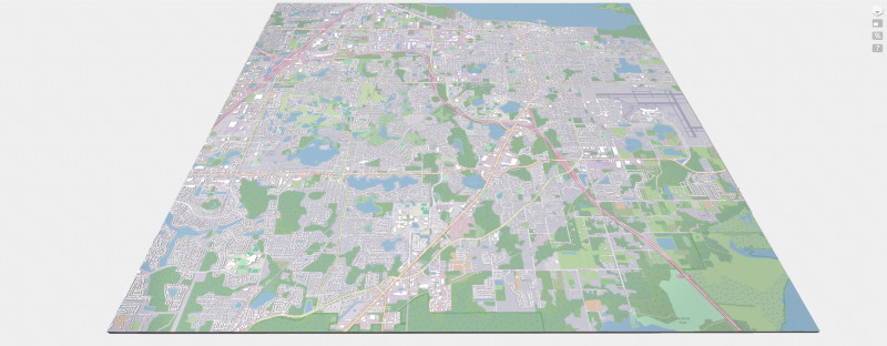 Cityscape Sanford Florida United States 3Dモデル .c4d .max .obj .3ds .fbx .stl .blend