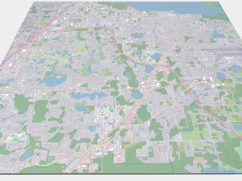 Cityscape Sanford Florida United States Model 3D