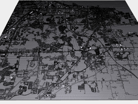 Cityscape Sanford Florida United States 3D Model