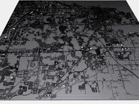 Cityscape Sanford Florida United States 3D Model