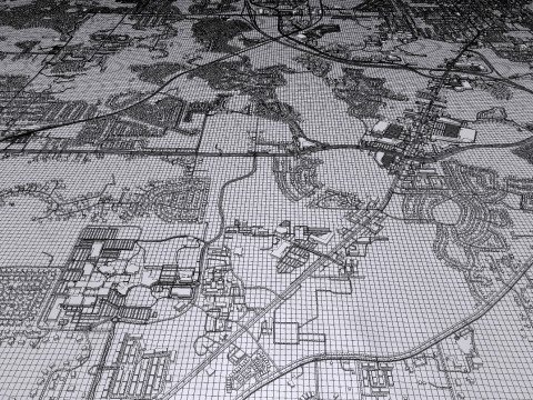 Cityscape Sanford Florida United States 3D Model