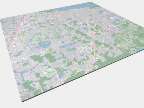Cityscape Sanford Florida United States 3D Model