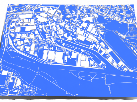 Business park Gewerbegebiet Germany Modello 3D