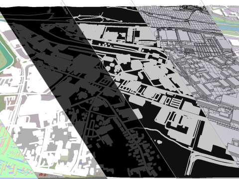Business park Gewerbegebiet Germany Modello 3D