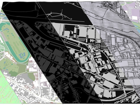 Business park Gewerbegebiet Germany Modello 3D