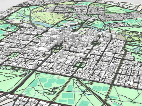 Paisagem urbana da Austr&aacute;lia Modelo 3D