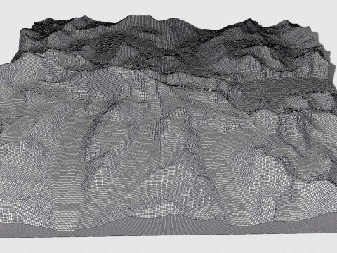 Mountain landscape Bogdo Ula Peak China 3D Model