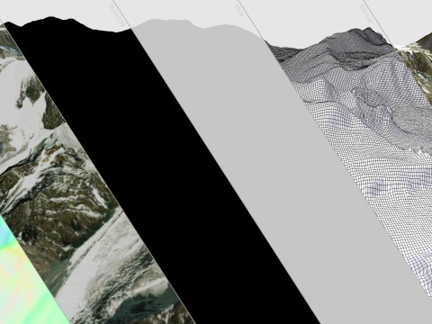 Mountain landscape Bogdo Ula Peak China 3D Model