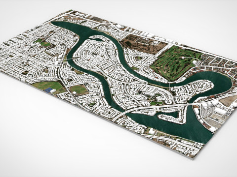 Delfin Island Alabama USA 3D Model