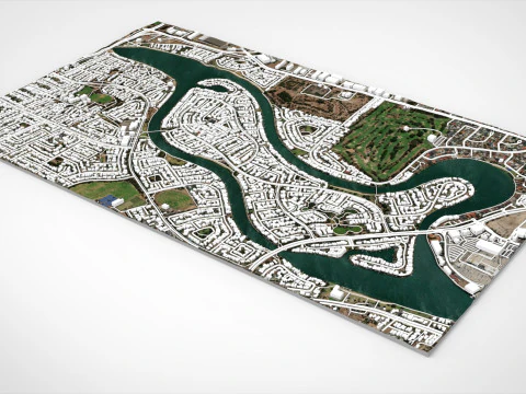 Delfin Island Alabama USA 3D Model
