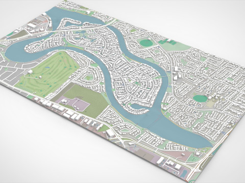 Delfin Island Alabama USA 3D Model