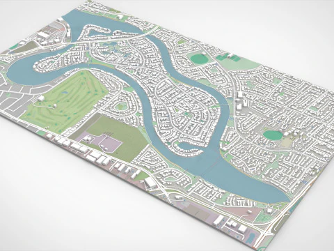 Delfin Island Alabama USA 3D Model
