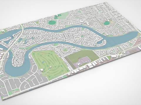 Delfin Island Alabama USA 3D Model
