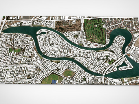 Delfin Island Alabama USA 3D Model