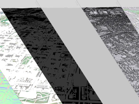 都市景観エスビャウ デンマーク 3Dモデル