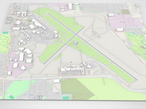 Ade laide airport Australia 3D Модель