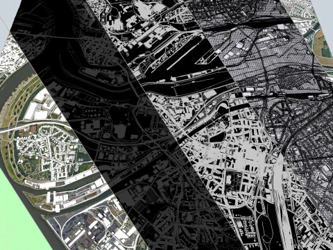 सिटीस्केप डिसबर्ग जर्मनी 3D मॉडल