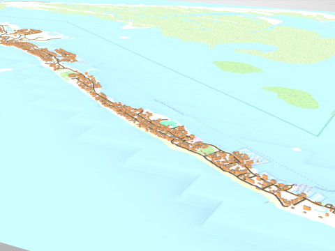 South Bimini Island in the Bahamas Modelo 3D
