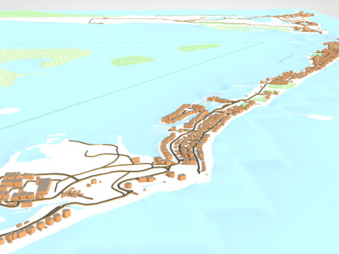 South Bimini Island in the Bahamas Modelo 3D