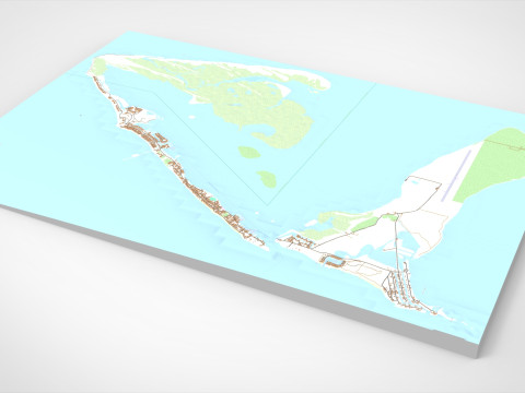 South Bimini Island in the Bahamas Modelo 3D