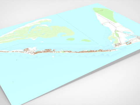 South Bimini Island in the Bahamas Modelo 3D
