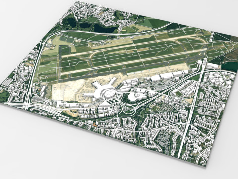 Dusseldorf Airport Germany 3D 모델