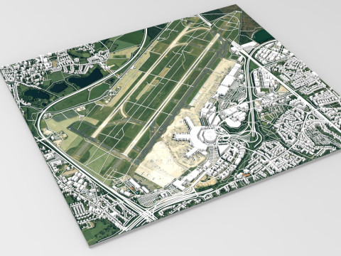 Dusseldorf Airport Germany 3D 모델